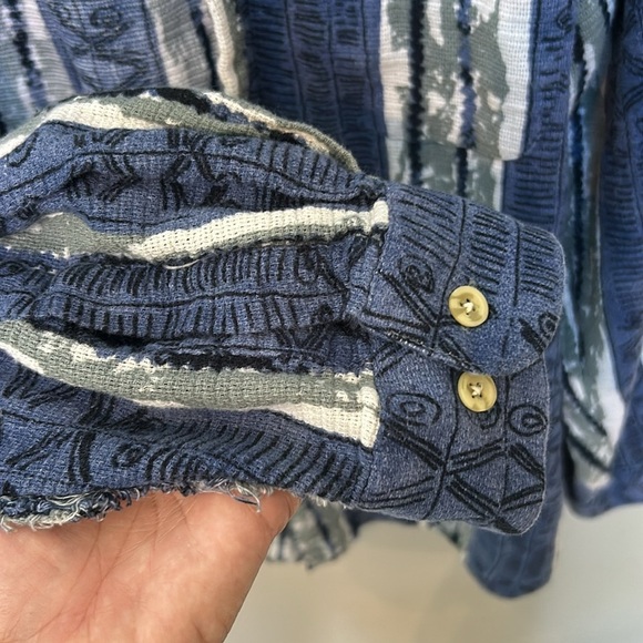 Vintage 90s Coogi style pattern art to wear button front shirt, men’s XL - Picture 7 of 10